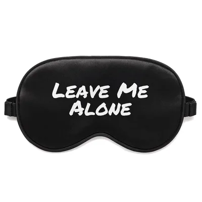 Introvert Life Sleep Mask: Leave Me Alone Emo Aesthetic Design