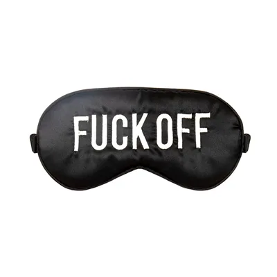 Funny Go Away Sleep Mask: Bold 'F*ck Off' Design for Introverts