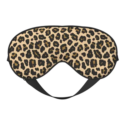 Cheetah Print Sleep Mask for Rest and Travel