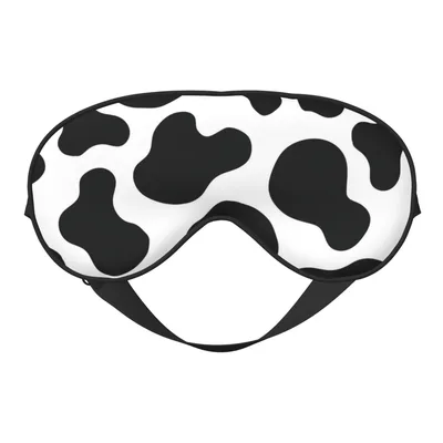 Cow Print Sleep Mask for Women and Men, Soft Eye Cover