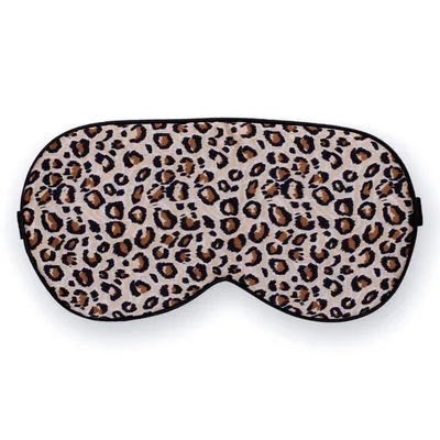 Leopard Print Silk Sleep Mask for Bold Animal Lovers