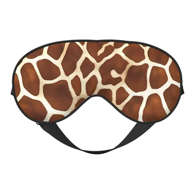 Giraffe Print Pattern Sleep Mask for Nature Lovers and Safari Fans