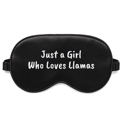 Llama Just a Girl Sleep Mask - Llama Lover Design