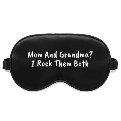 Grandma Mom Sleep Mask: Double Duty Role Pride Design