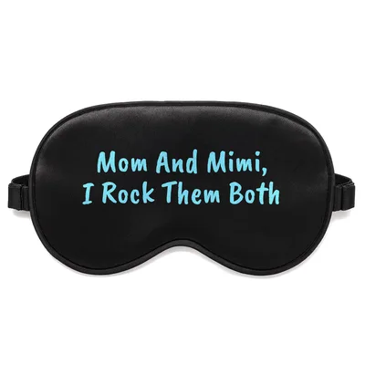 Mom and Mimi Sleep Mask: Dual Titles Design
