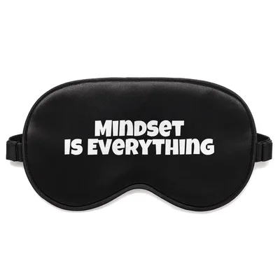 Positive Mindset Sleep Mask: Bold Text for Optimists