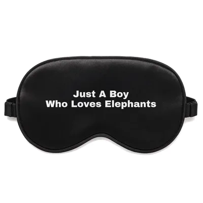 Just A Boy Who Loves Sleep Mask - Elephant Lover Design