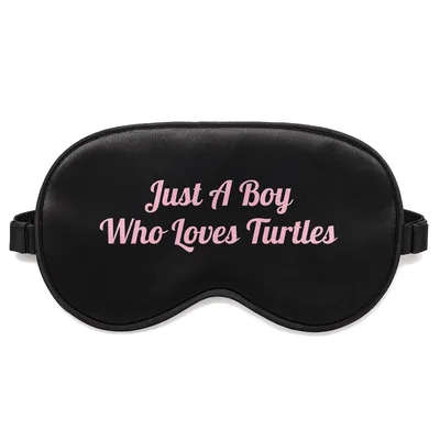 Boy Who Loves Turtles Sleep Mask - Sea Turtle Lover Design