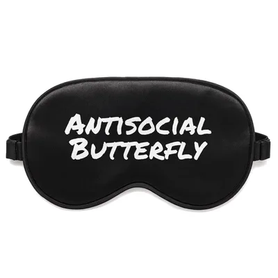 Antisocial Butterfly Sleep Mask for Introverted Night Owls
