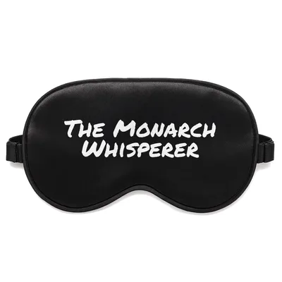 Monarch Butterfly Sleep Mask: The Monarch Whisperer Design