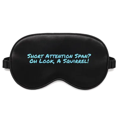Short Attention Span Sleep Mask: Oh Look, A Squirrel Design