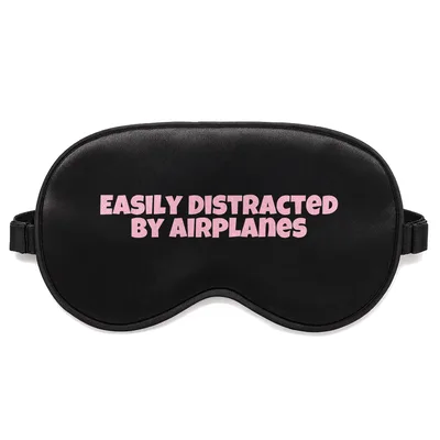 Plane Spotter Sleep Mask: Easily Distracted By Airplanes Design