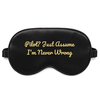 Never Wrong Pilot Sleep Mask for Confident Aviators