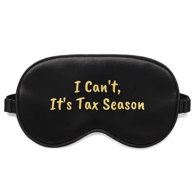 Tax Season Sleep Mask for Accounting Professionals