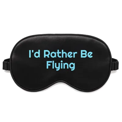 Flying Pilot Sleep Mask: I'd Rather Be Flying Design