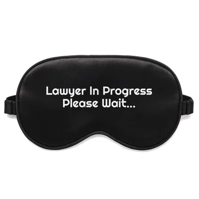 Lawyer in Progress Sleep Mask for Law School Students
