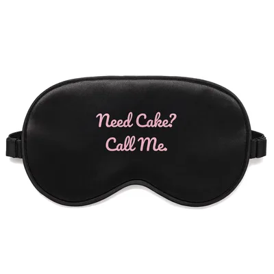 Cake Baker Sleep Mask: Need Cake? Call Me. Design