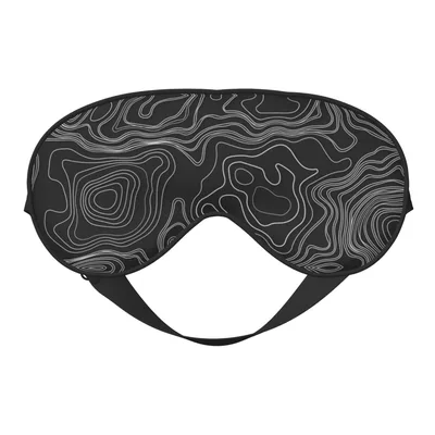 Topographic Map Sleep Mask: Contour Lines for Night Owls