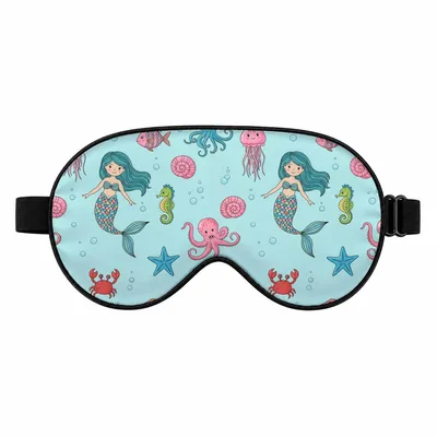 Mermaid Ocean Pattern Sleep Mask
