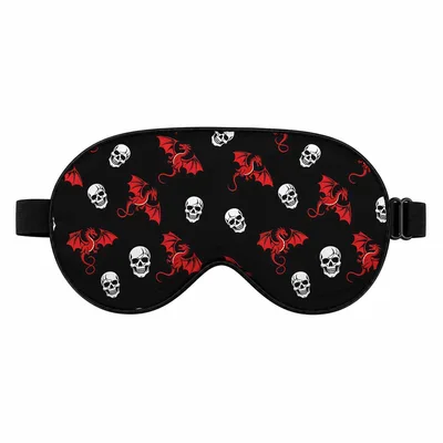 Dragon Skull Sleep Mask for Dark Dreamers