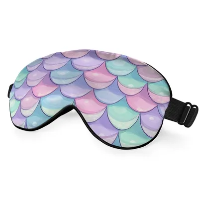 Mermaid Scales Fantasy Pattern Sleep Mask for Ocean Lovers