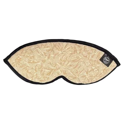 Beige Frost Pattern Sleep Mask for Nature Lovers
