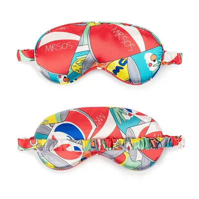 Cartoon Sleep Mask: MRSOS Comic Pattern Eye Cover