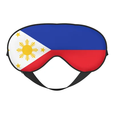 Philippines Flag Design Sleep Mask for National Pride and Rest