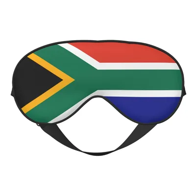 South Africa Flag Sleep Mask: Bold National Pride Design