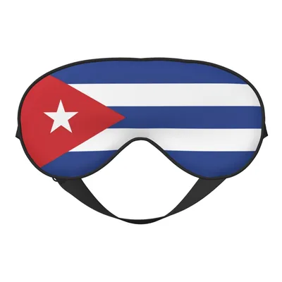 Cuba Flag Design Sleep Mask for Pride and Rest