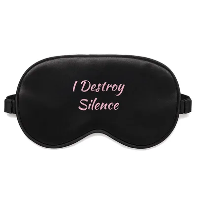 Drummer Life Sleep Mask: I Destroy Silence Design