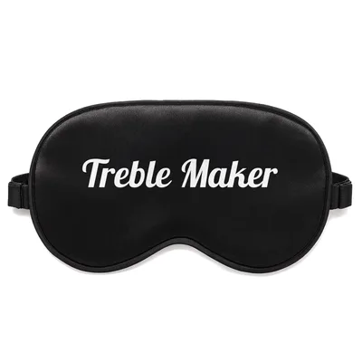 Music Lover Pun Sleep Mask: Treble Maker Design for Musicians