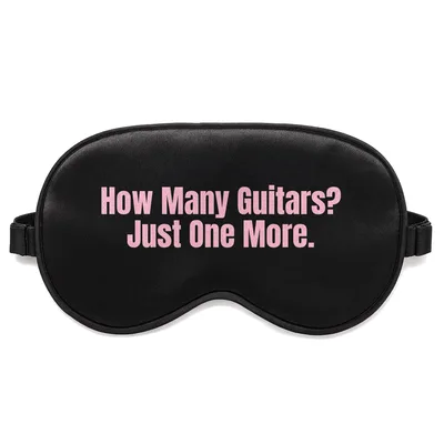 Just One More Guitar Sleep Mask for String Lovers