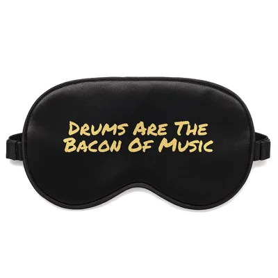 Drummer Bacon Sleep Mask for Percussion Lovers