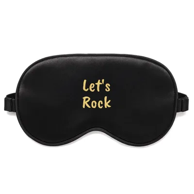 Rock Music Lover Sleep Mask: Let's Rock Electric Guitar Design