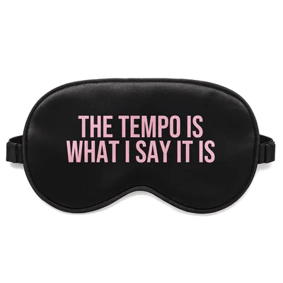 Musician Humor Sleep Mask: Drummer Tempo Control Design