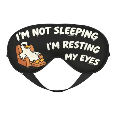 Resting My Eyes Sleep Mask: Funny Duck Design