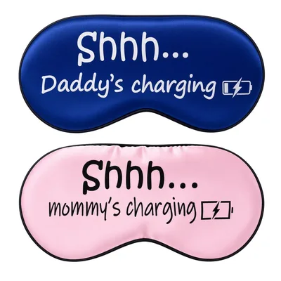 Parents Charging Sleep Mask Set of 2 for Dad and Mom