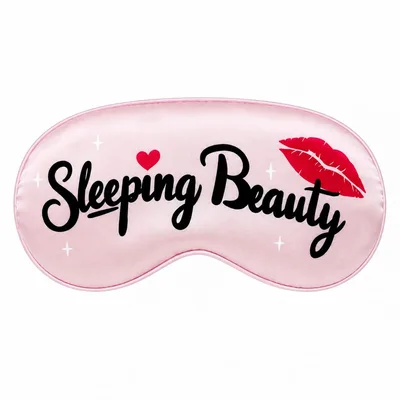 Beauty Kiss Humor Sleep Mask: Sleeping Beauty Design with Lips