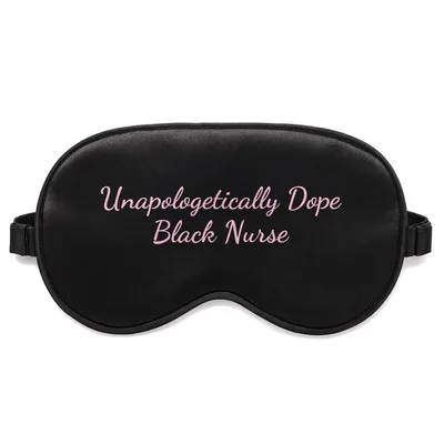 Black Nurse Pride Sleep Mask for RN Confidence