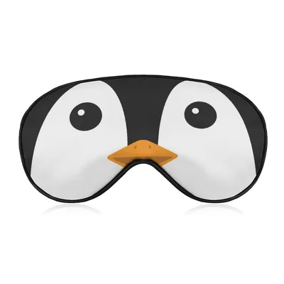 Penguin Lover Sleep Mask Cute Penguin Face Design