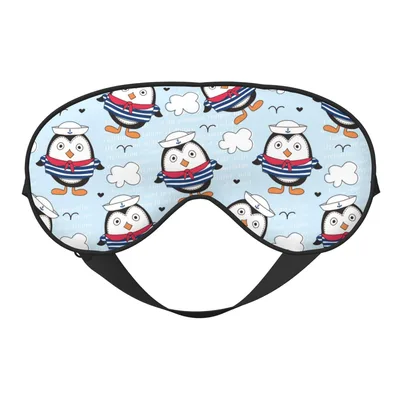 Sailor Penguin Sleep Mask: Nautical Puffles for Rest