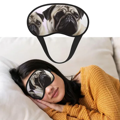 Pug Mom Sleep Mask for Dog Lovers and Pug Fans