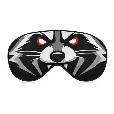 Angry Raccoon Sleep Mask for Night Owls and Grumpy Mornings