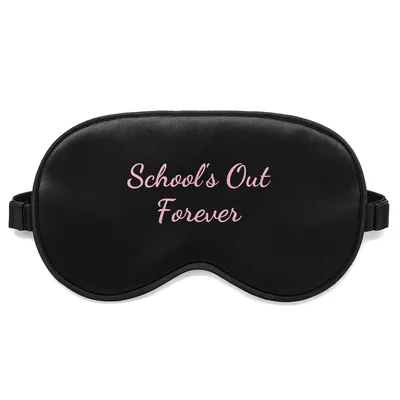 Retired Teacher Sleep Mask: School's Out Forever Design