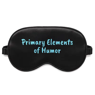 Humor Elements Sleep Mask: Primary Elements of Humor Print