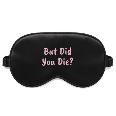 Sarcastic Gym Quote Sleep Mask for Workout Humor Lovers