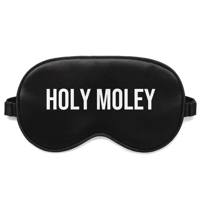 Holy Moley Sleep Mask: A Chemistry Pun for Science Lovers