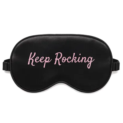Rock Lover Sleep Mask: Keep Rocking Design for Geology Fans