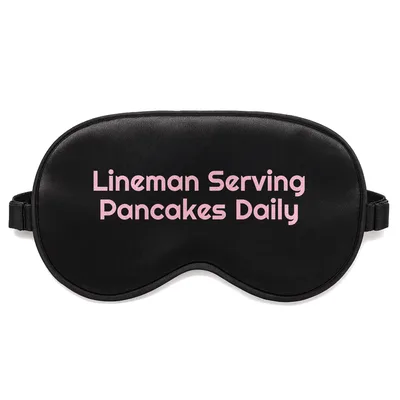 Football Lineman Pancakes Sleep Mask for Breakfast Lovers